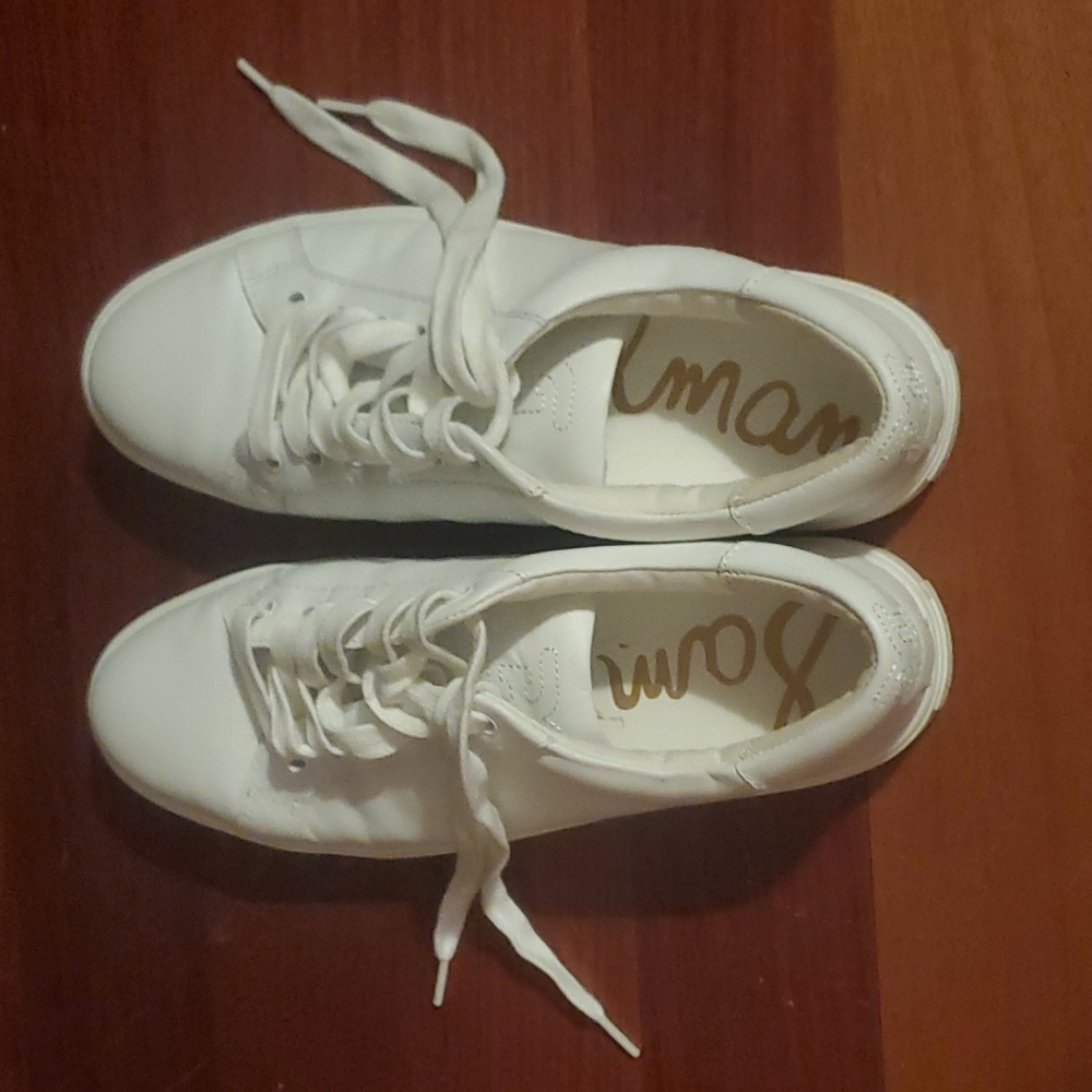 Sam Edelman White Leather Sneakers - Womens Sz 9M